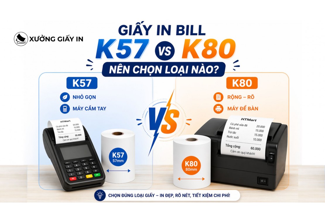 Giấy in bill K57 với K80: Nên chọn loại nào?