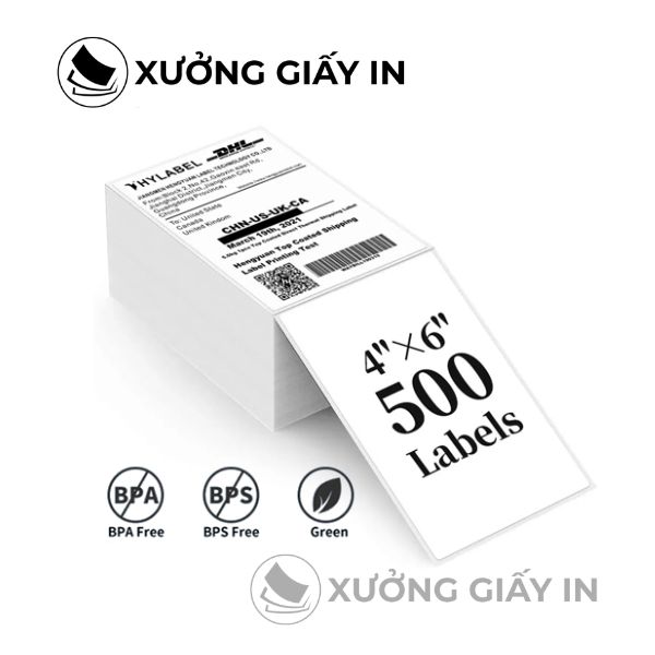 Decal nhiệt A6 dạng tệp 100x150mm – Tệp 500 Tem In Đơn Hàng TMĐT