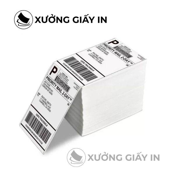 Giấy in nhiệt A7 dạng tệp 75x105mm – Tệp 500 Tem In Đơn Hàng TMĐT
