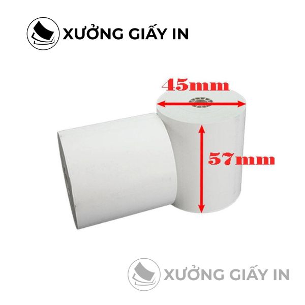 Giấy in bill điện nước K57, K80 nhiệt - In hóa đơn tiền điện, tiền nước sắc nét