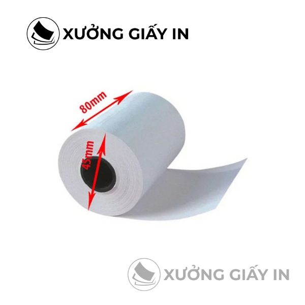 Giấy in bill điện nước K57, K80 nhiệt - In hóa đơn tiền điện, tiền nước sắc nét