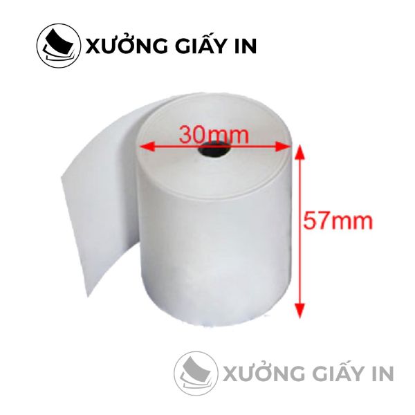Giấy in bill điện nước K57, K80 nhiệt - In hóa đơn tiền điện, tiền nước sắc nét
