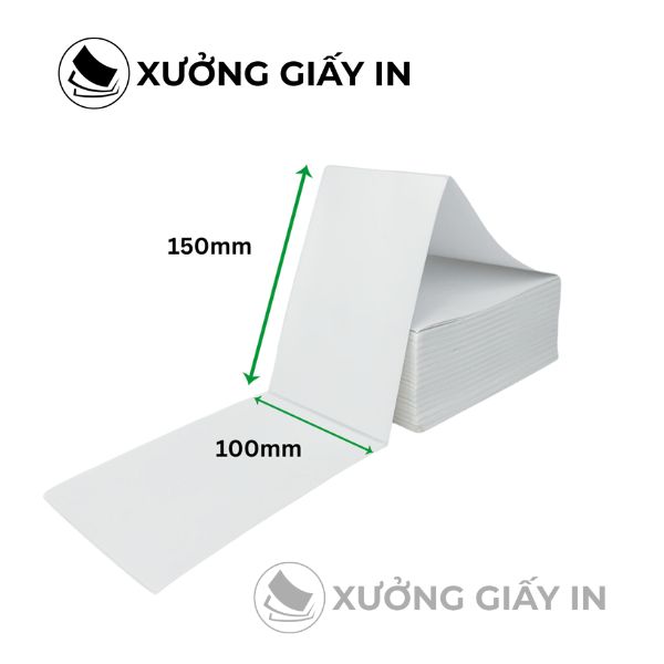 Giấy In Đơn Hàng 100x150mm – In Nhiệt Tem Vận Đơn Shopee, GHTK, Lazada, Tiki