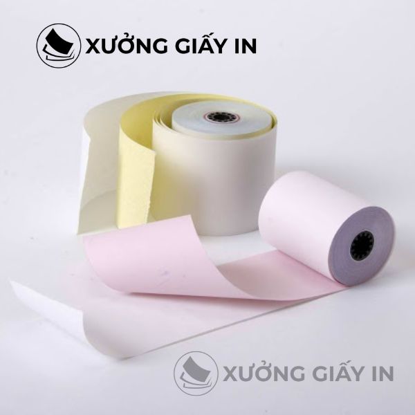 Giấy in bill 2 liên K75 (Carbonless) cho máy in kim Epson TM-U220, TM-U200, TM-U295