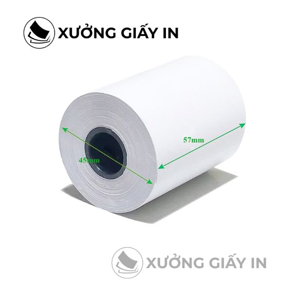 Giấy in bill K57x45 cuộn 14m – In nhiệt 100 cuộn/thùng