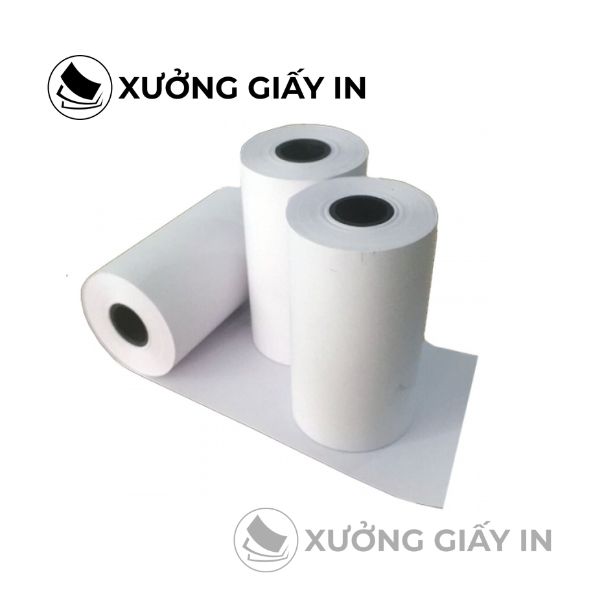 Giấy in bill K80X45 cuộn 14m –  In hóa đơn 100 cuộn/thùng
