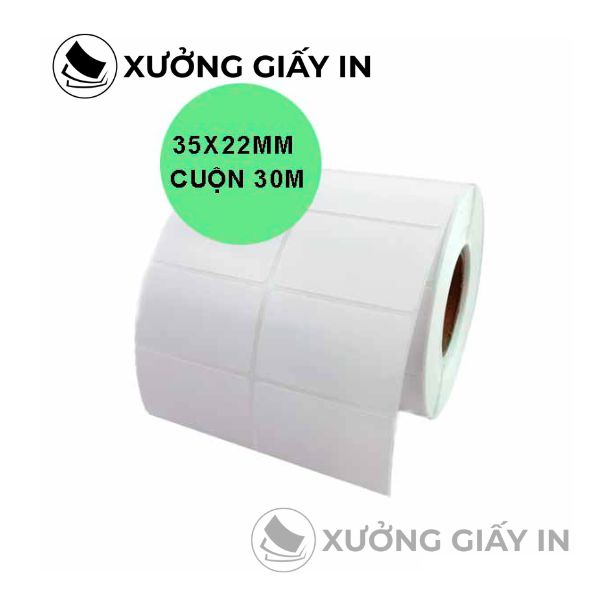 Decal nhiệt 2 tem 35x22mm cho máy in Xprinter XP-350B, 360B, 365B, 350BM, 330B
