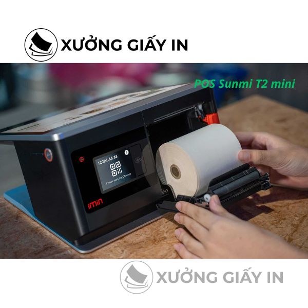 Giấy in nhiệt K80 dùng cho máy POS Sunmi để bàn (T1, T2, T2 mini, Ocha)